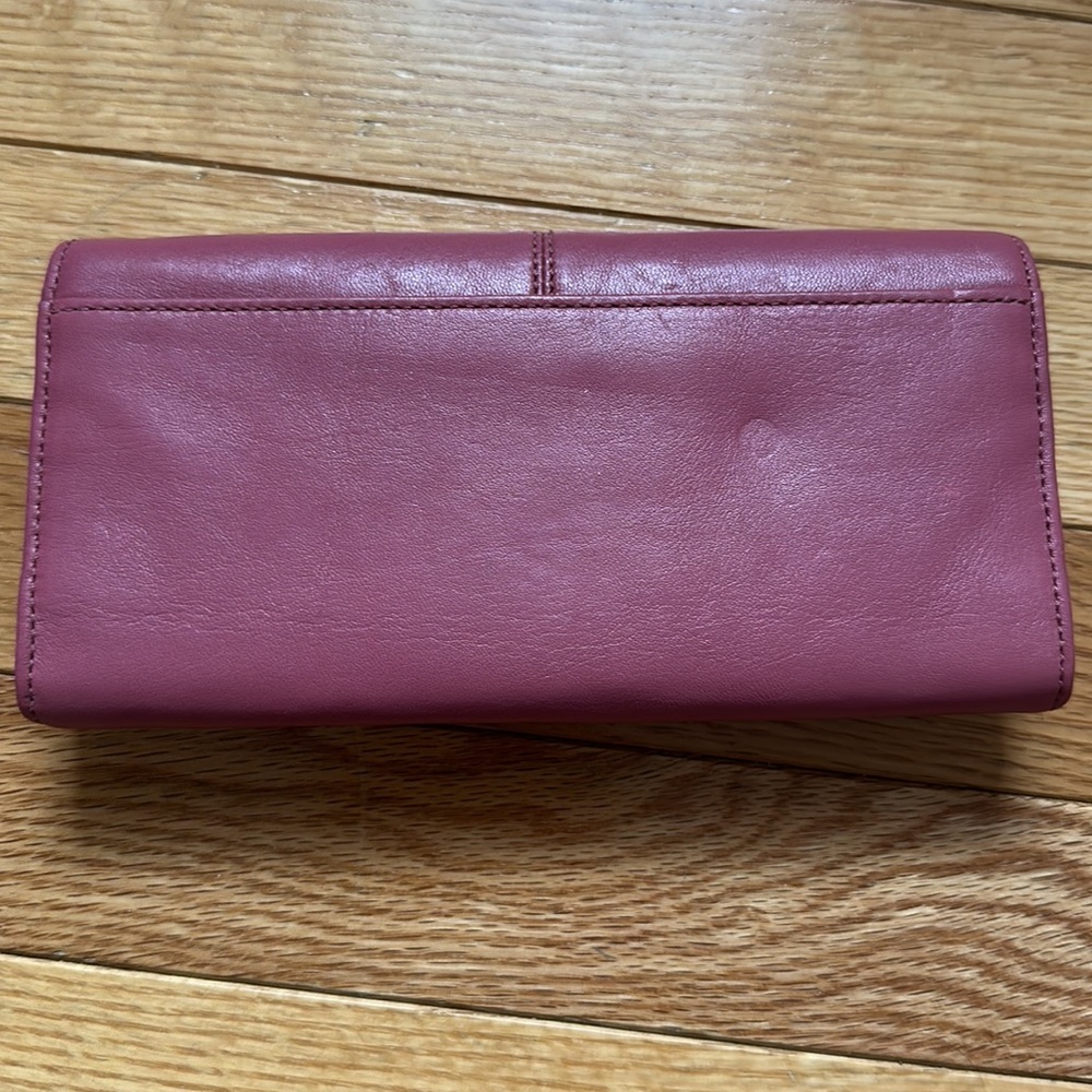 NWT Coach Ginger Beet Slim leather envelope wallet - Picture 3 of 7